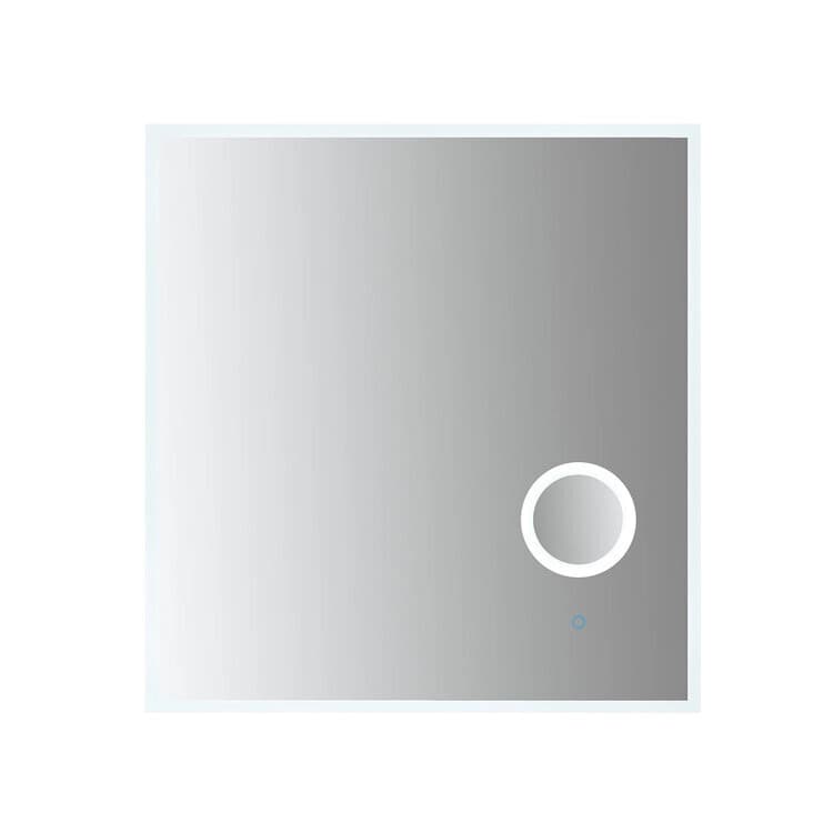 Moderna 34x36 inch LED Mirror with built in 3x Magnifying Mirror, Memory Dimmer and Defogger material
