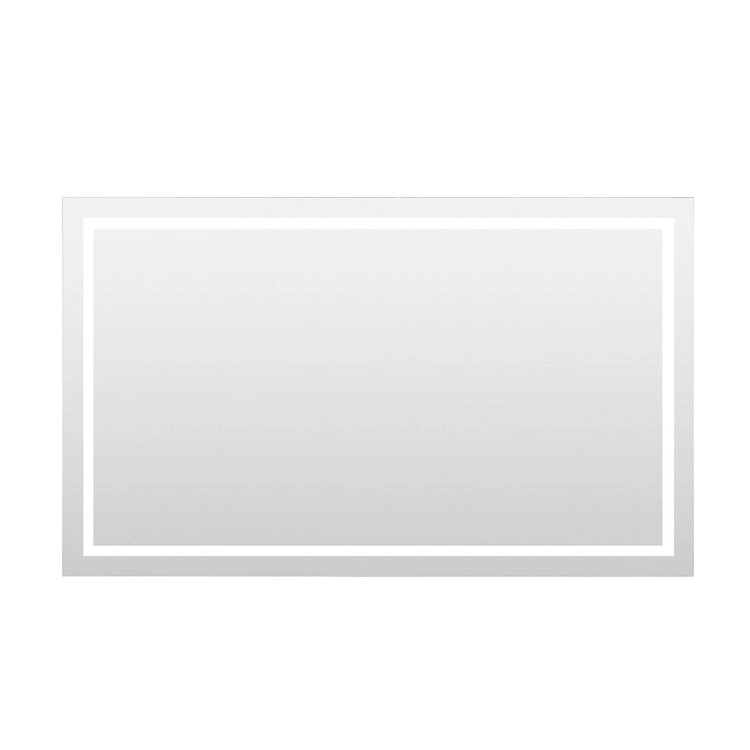 Miramar 60x36 Lighted Mirror with Dimmer and Defogger, Wall Switch Direct material